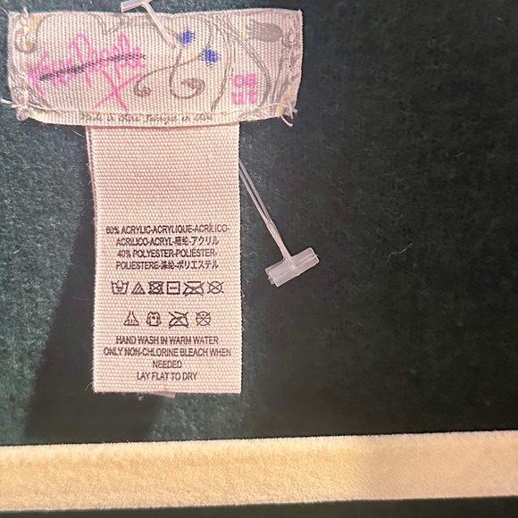 NWOT Free People Off Duty Oversized Poncho RARE Hunter Green - Picture 5 of 5